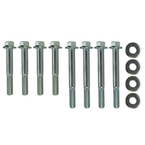 ICT Billet 551412 LS, Motor Mount Bolt Kit, 10 mm x 1.5, 70 mm/90 mm, Hex Head, Steel