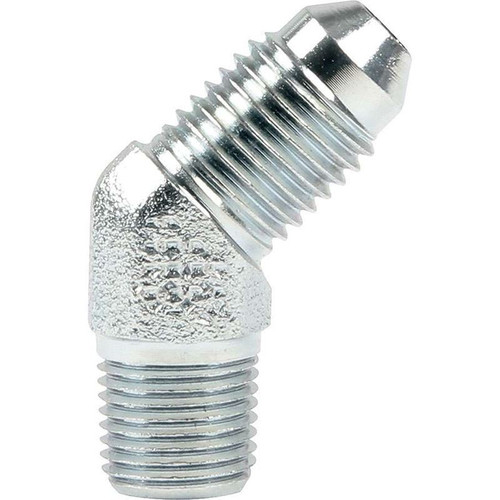 Allstar ALL50011 Fitting -04 AN to 1/8 in. NPT, 45 Degree, Zink Oxide, Each