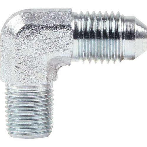 Allstar ALL50019 Fitting -04 AN to 1/8 in. NPT, 90 Degree, Zink Oxide, Each