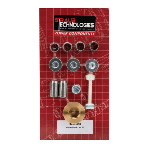 Straub Technologies 346-3000 GM LS Freeze Plug Kit, Complete Engine, Brass/Steel, Natural, Includes Oil Gallery Plug