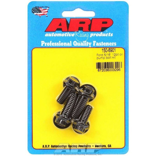 ARP 150-6901 Ford V8, Oil Pump Bolts, 12-Point, Chromoly, Washers Included, Set of 4