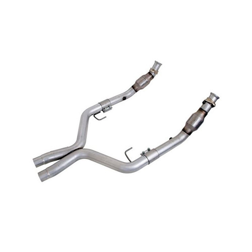 BBK 1770 2005-2010 Mustang GT, 2.75 in. X-Pipe w/ Converters, Aluminized