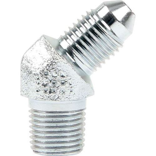 Allstar ALL50010 Fitting -03 AN to 1/8 in. NPT, 45 Degree, Zink Oxide, Each