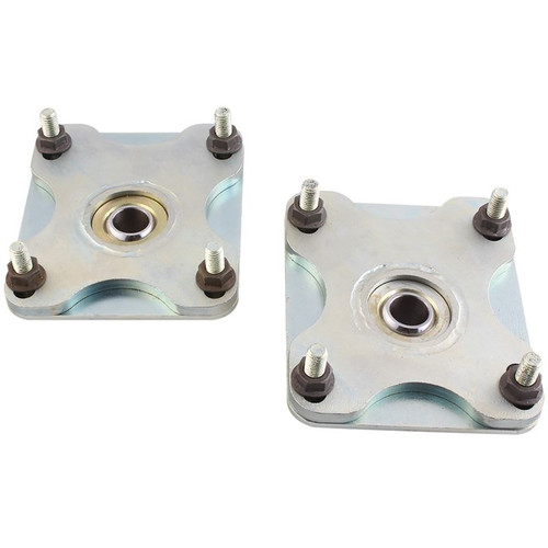 QA1 CC105MU 2005-2014 Mustang Caster Camber Plates, Adjustable, Steel, Zinc Oxide, Pair