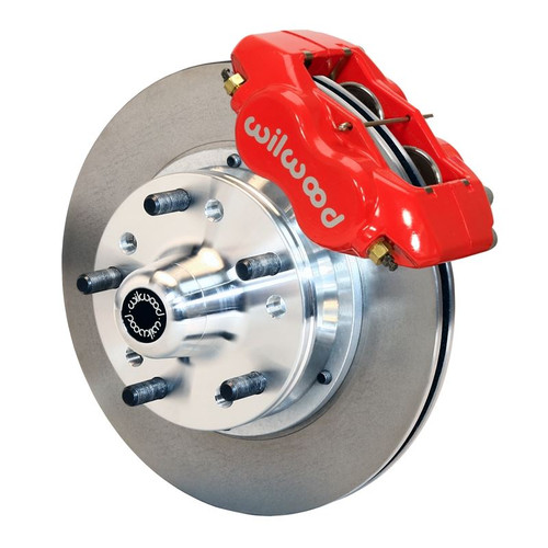 Wilwood 140-11017-R 1974-1978 Mustang II Forged Dynalite Pro Series Front Brake Kit, Red 11 in.