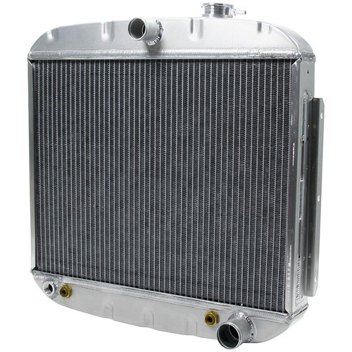 Allstar Performance ALL30006 Aluminum Radiator 1955-57 Chevy 8 Cyl w/ Trans Cooler, Size 23 1/4 in. 23 1/4 in.