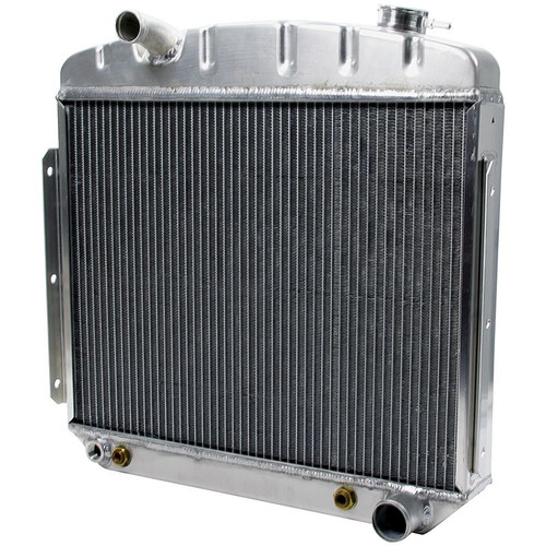 Allstar Performance ALL30007 Aluminum Radiator 1957 Chevy 6cyl w/ Trans Cooler, Size 23 1/4 in. 23 1/4 in.