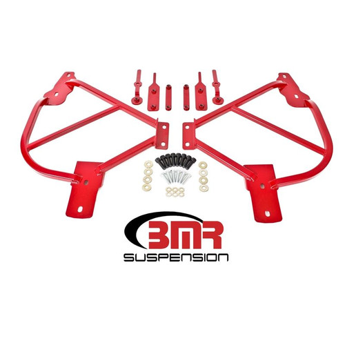 BMR SFC015R 2010-2015 F-boby Subframe Connectors, Bolt-on, Red, Steel, Kit