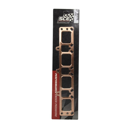 SCE 4066 Mopar Hemi, Pro Copper Embossed Header Gaskets, 2.525 in. Port, Pair