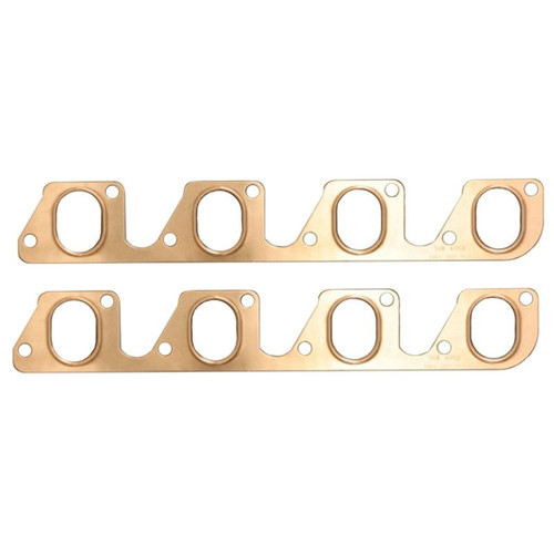 SCE Gaskets 4052 Ford 351, Pro Copper Exhaust Gaskets, 1.350 x 1.875 in. Port, Pair