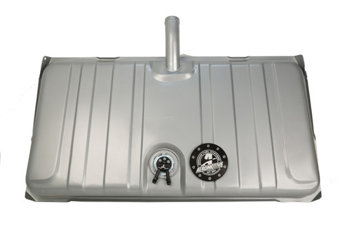 Aeromotive 18458 Fuel Tank, Gen ll Stealth, 340 lph Pump, 6 AN Male Outlet, 6 AN Male Return, Sending Unit, Steel, Silver Paint, GM F-Body 1969, Kit