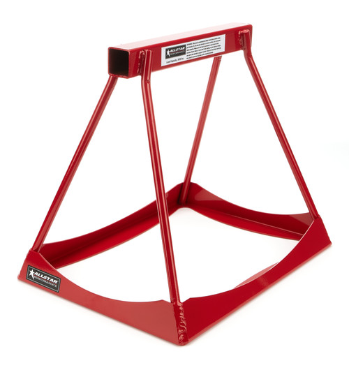 Allstar Performance ALL10254 Jack Stand, 14 in Tall, 12 x 15 in Rectangle Base, Stackable, Steel, Red Paint, Pair