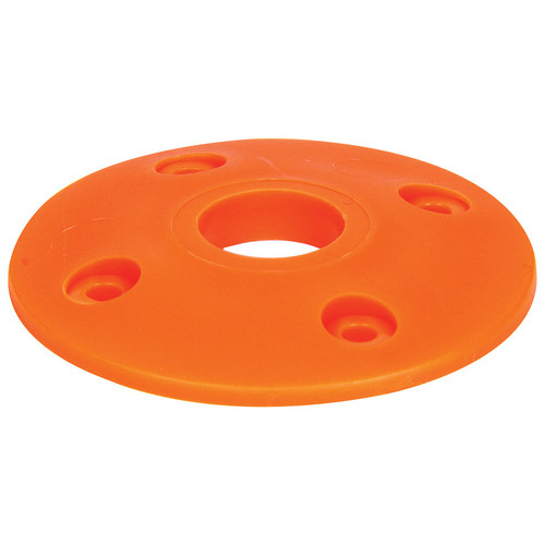 Allstar Performance ALL18439 Scuff Plate, 2 in OD, 1/2 in ID, Plastic, Neon Orange, Set of 4