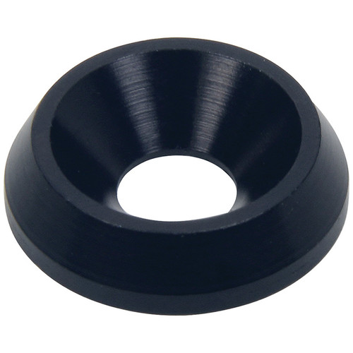 Allstar Performance ALL18659 Countersunk Washer, 1/4 in ID, 3/4 in OD, Aluminum, Black Anodized, Set of 10