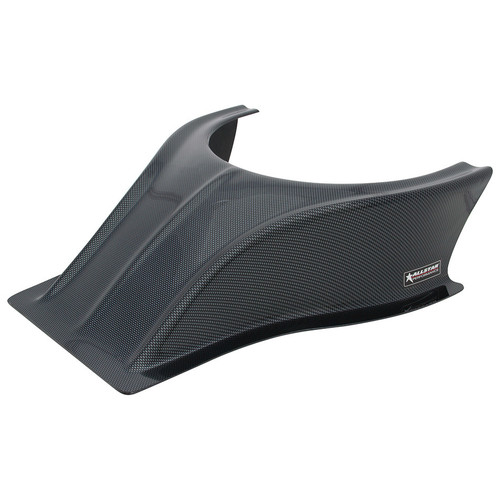 Allstar Performance ALL23237 Hood Scoop, 5-1/2 in Height, Straight Front, Plastic, Carbon Fiber Look, Each