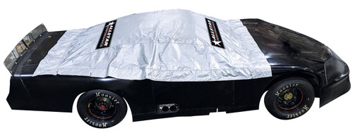 Allstar Performance ALL23301 Car Cover, Soft Liner, Heat Reflective, Cloth, Silver, Template Body Greenhouse, Each