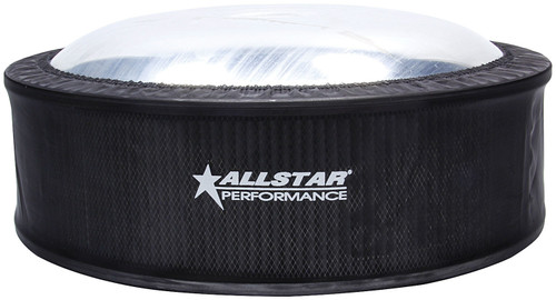 Allstar Performance ALL26221 Air Filter Wrap, Round, 14 in Diameter, 4 in Tall, Allstar Logo, Polyester, Black, Each
