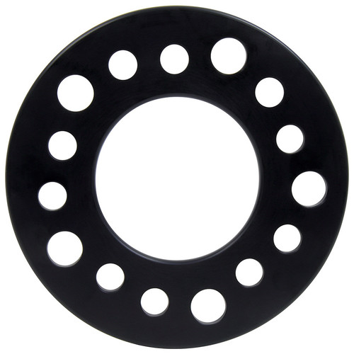 Allstar Performance ALL44120 Wheel Spacer, 5 x 4.50 / 4.75 / 5.00 in Bolt Pattern, 1/4 in Thick, Aluminum, Black Anodized, Each