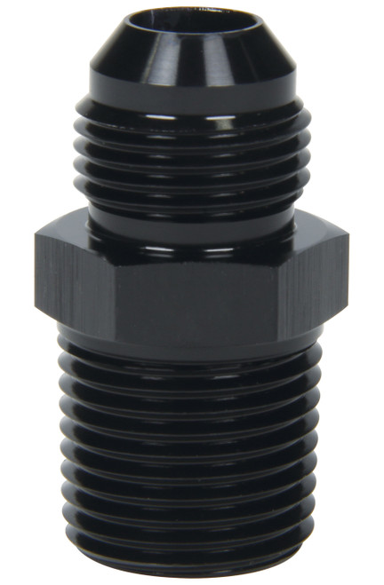 Allstar Performance ALL49502 Fitting, Adapter, Straight, 3 AN Male to 1/8 in NPT Male, Aluminum, Black Anodized, Each