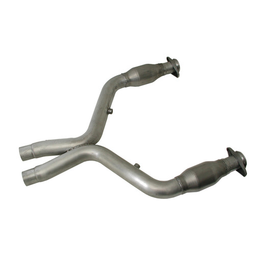 Bbk Performance 1637 Exhaust X-Pipe, High-Flow, Catted, 2-3/4 in Diameter, Steel, Aluminized, Ford Modular, Ford Mustang 2005-10, Each