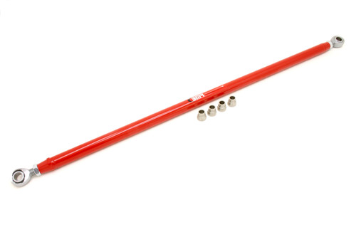 Bmr Suspension PHR012R Panhard Bar, Bolt-On, Adjustable, Spherical Rod Ends, Chromoly, Red Powder Coat, Ford Mustang 2005-14, Each