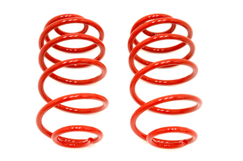 Bmr Suspension SP015R Suspension Spring Kit, 2 in Lowering, 2 Coil Springs, Red Powder Coat, Rear, GM A-Body 1967-72, Kit