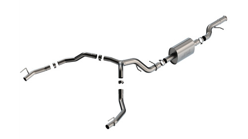 Borla 140890 Exhaust System, S-Type, Cat-Back, 3-1/2 in Diameter, 2-3/4 in Tailpipes, Stainless, Natural, GM Fullsize SUV 2021-22, Kit