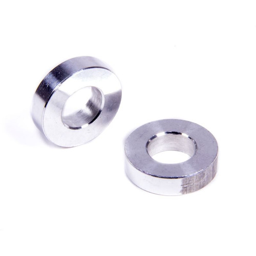 Allstar ALL18762 Flat Spacers, 1/4 in. Thick, 1/2 in. ID. Aluminum, Natural, Pair