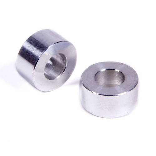Allstar ALL18766 Flat Spacers, 1/2 in. Thick, 1/2 in. ID. Aluminum, Natural, Pair