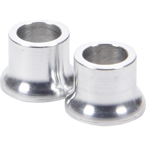 Allstar ALL18714 Tapered Spacers, 3/8 in. ID, 1/2 in. Thick, Aluminum, Natural, Pair