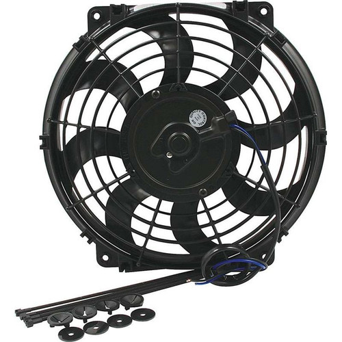 Allstar ALL30072 Electric Fan 12 in. Curved Blades, Push/Pull, 925 CFM, Black