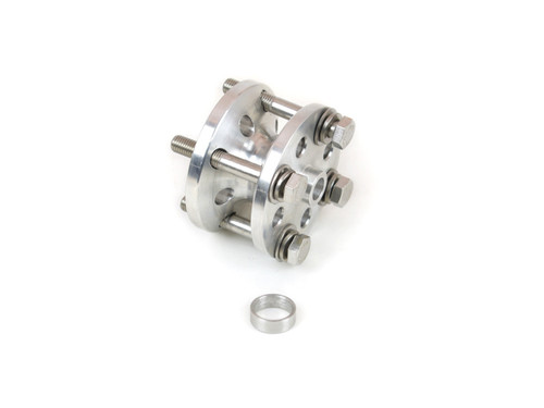 Canton 75-615 Fan Spacer, 1-1/2 in Thick, Bushing / Hardware Included, Billet Aluminum, Natural, Chevy V8 / Ford V8, Each