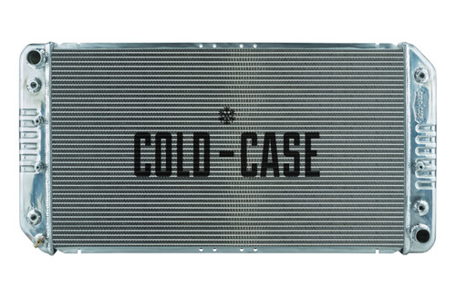 Cold Case Radiators CHI579A Radiator, 36 in W x 18.500 in H x 3 in D, Driver Side Inlet, Passenger Side Outlet, Aluminum, Polished, GM G-Body 1994-96, Each