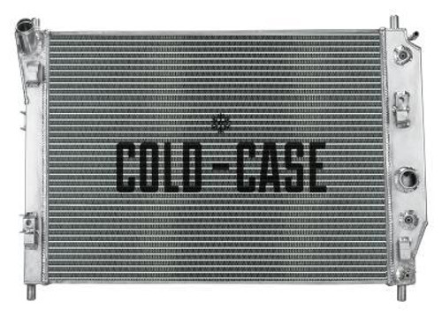 Cold Case Radiators CHV722A Radiator, 29 in W x 20.300 H x 2.500 in D, Driver Side Inlet, Passenger Side Outlet, Aluminum, Polished, Chevy Corvette 2005-13, Each