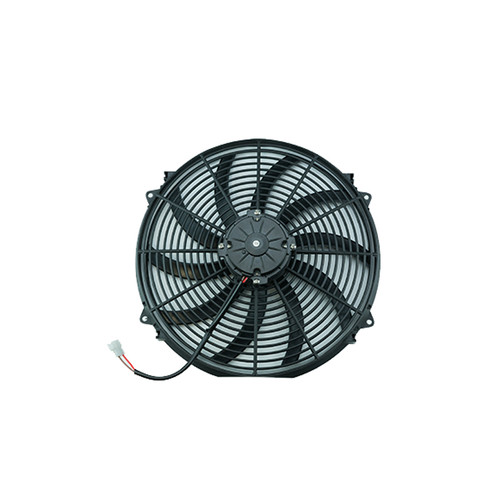 Cold Case Radiators Fan16 Electric Cooling Fan, 16 in Fan, Push / Pull, 2500 CFM, 12V, Curve Blade, 18 x 18 in, 4 in Thick, Plastic, Each