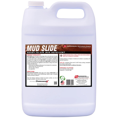 Corrosion Technologies 36004-X4 Mud Repellent, Mud Slide, 1 gal Jug, Set of 4