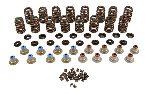 Comp Cams 26906CS-KIT Valve Spring Kit, Beehive Spring, 386 lb/in Rate, 1.181 in Coil Bind, 1.282 in OD, Chromoly Retainer, Steel Seat, GM LS-Series, Kit