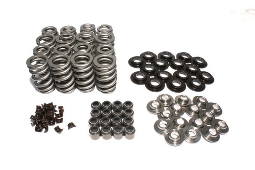 Comp Cams 26918TS-KIT Valve Spring Kit, Beehive Spring, 372 lb/in Rate, 1.100 in Coil Bind, 1.075 in OD, Steel Retainer, Viton Seal, Steel Seat, GM LS-Series, Kit