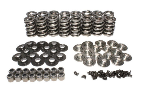 Comp Cams 26926TI-KIT Valve Spring Kit, Dual Spring, 505 lb/in Rate, 1.100 in Coil Bind, 1.320 in OD, Titanium Retainer, Viton Seal, Steel Seat, GM LS-Series, Kit