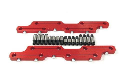 Comp Cams 4021CPG Rocker Arm Stud Girdle, 7/16-20 in Thread Studs, Aluminum, Red Anodized, Big Block Chevy, Kit