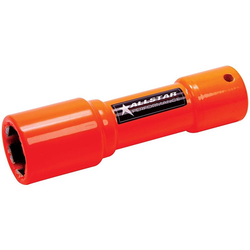 Allstar Performance ALL10234 1 in. Lug Nut Socket, 5 in. Long 3/8 in. Drive, Pit Socket, Orange Powdercoat, Each