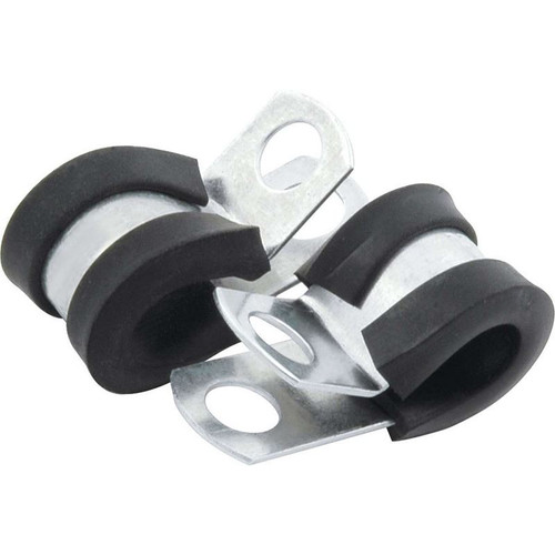 Allstar Performance ALL18301 Line Clamps, 1/4 in. Aluminum, Rubber Lining, 10 Pack