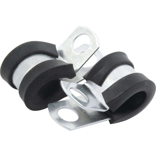 Allstar Performance ALL18300 Line Clamps, 3/16 in. Aluminum, Rubber Lining, 10 Pack