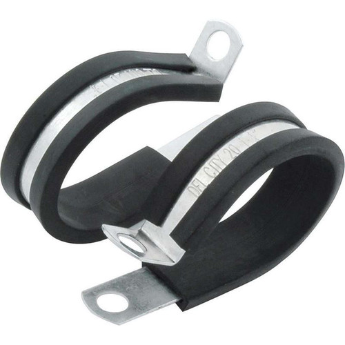 Allstar Performance ALL18307-50 Line Clamps, 1 in. Aluminum, Rubber Lining, 50 Pack