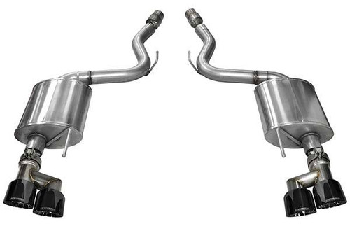 Corsa Performance 14784BLK Exhaust System, Xtreme, Axle-Back, 2-3/4 in Diameter, 4 in Tips, Stainless, Black Pro-Series Tips, V8, SS / ZL1, Chevy Camaro 2016-18, Kit