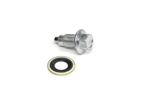 Derale 14000 Drain Plug, Transmission, 1/2-20 in Thread, Rubber / Steel Washer, Magnetic, Steel, Natural, Each