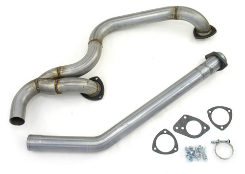 Dougs Headers D901 Exhaust Y-Pipe, 2-1/2 in Inlet and Outlet, 409 Stainless, Small Block Chevy, Camaro 1982-92, Each