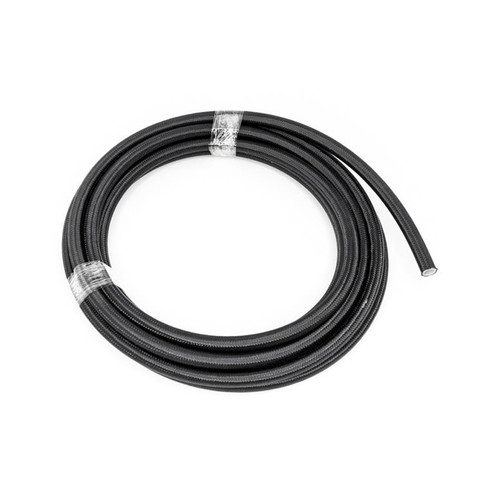 Deatschwerks 6-02-0864-20 Hose, 6 AN, 20 ft, Braided Nylon / PTFE, Black, Each