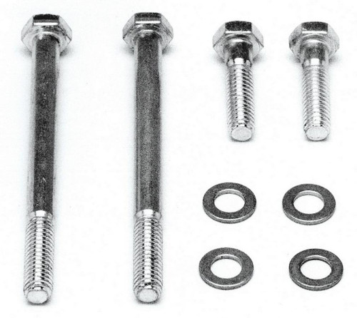 Edelbrock 1925 Carburetor Bolt Kit, 5/16-18 in Thread, 1.700 in / 4.400 in Long, Hex Head Nuts, Steel, Cadmium, Quadrajet, Kit