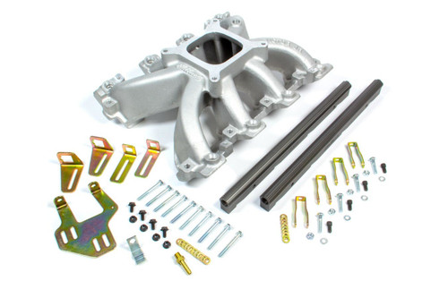 Edelbrock 29086 Intake Manifold, Victor JR. LS1, Competition EFI Flange, Single Plane, Aluminum, Natural, Fuel Rails Included, GM LS-Series, Each